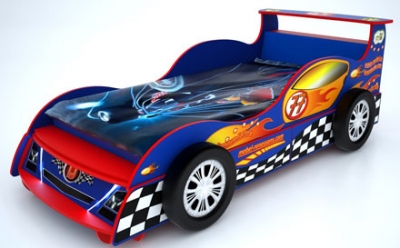 Детская кроватка-машинка (артикул «КМ-77»)